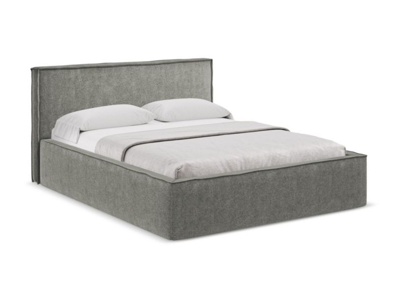 Łóżko Makamii Anani z tkaniną boucle 160x200 słoniowy 1 szt.