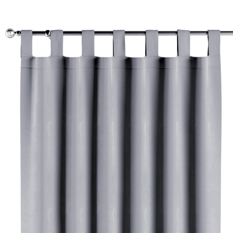 Zasłona na szelkach 1 szt. 130 x 245 cm Dekoria srebrzysty szary 1 szt.