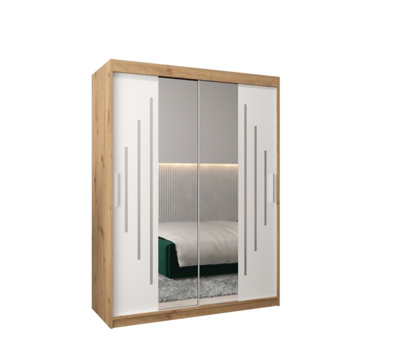 Szafa przesuwna Garderoba Abiks YORK 1 150 artisan/biały 1 szt.