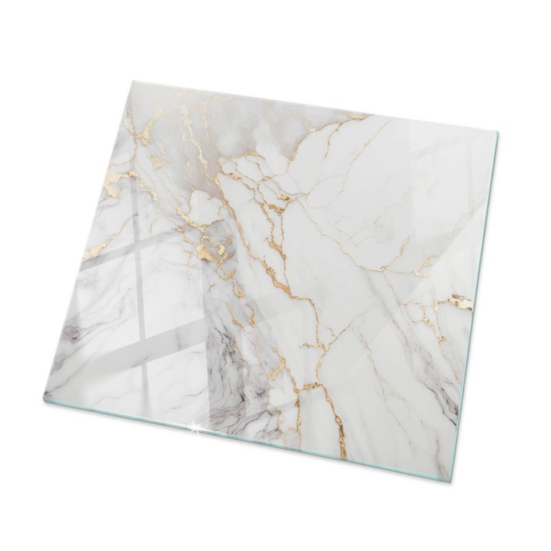 Blat szklany Tulup 50x50 cm Elegancki marmur z żyłkami 1 szt.