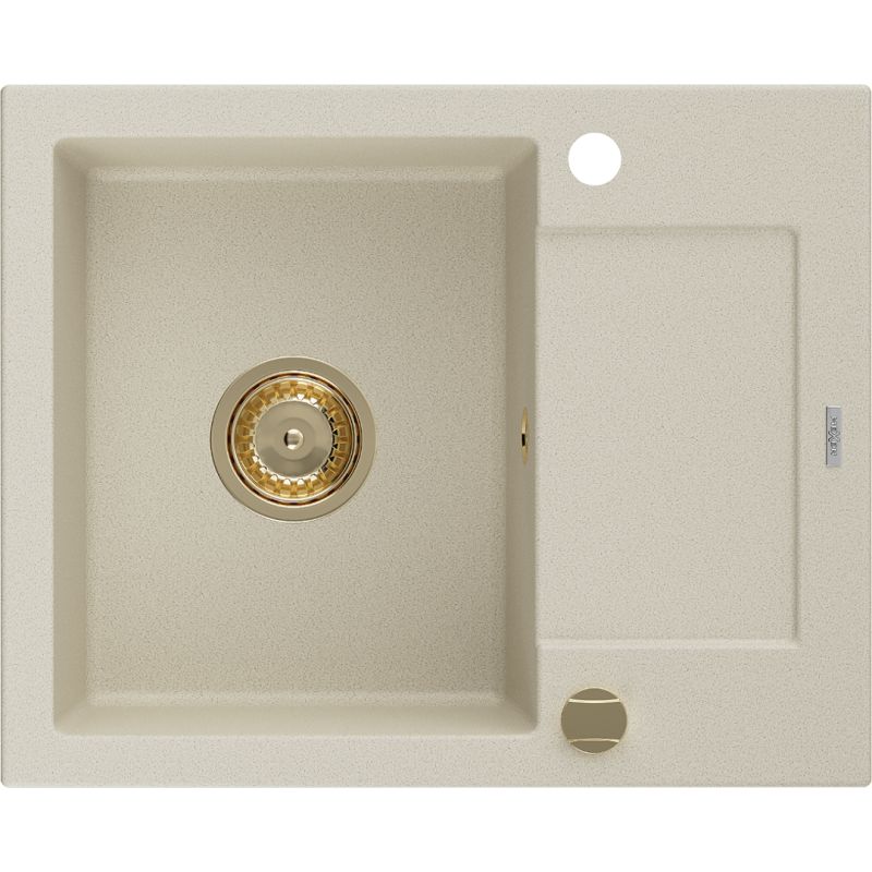 Zlewozmywak wpuszczany Mexen Enzo 1-komorowy beżowy 576x465 mm - 6506571005-69-B 1 szt.