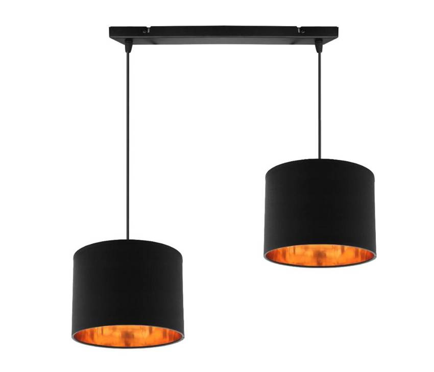 Lampa wisząca czarna 2xE27 Candida