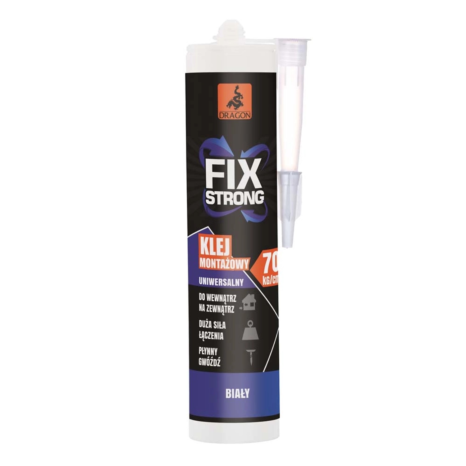 Dragon Klej montażowy FIX strong biały 280 ml