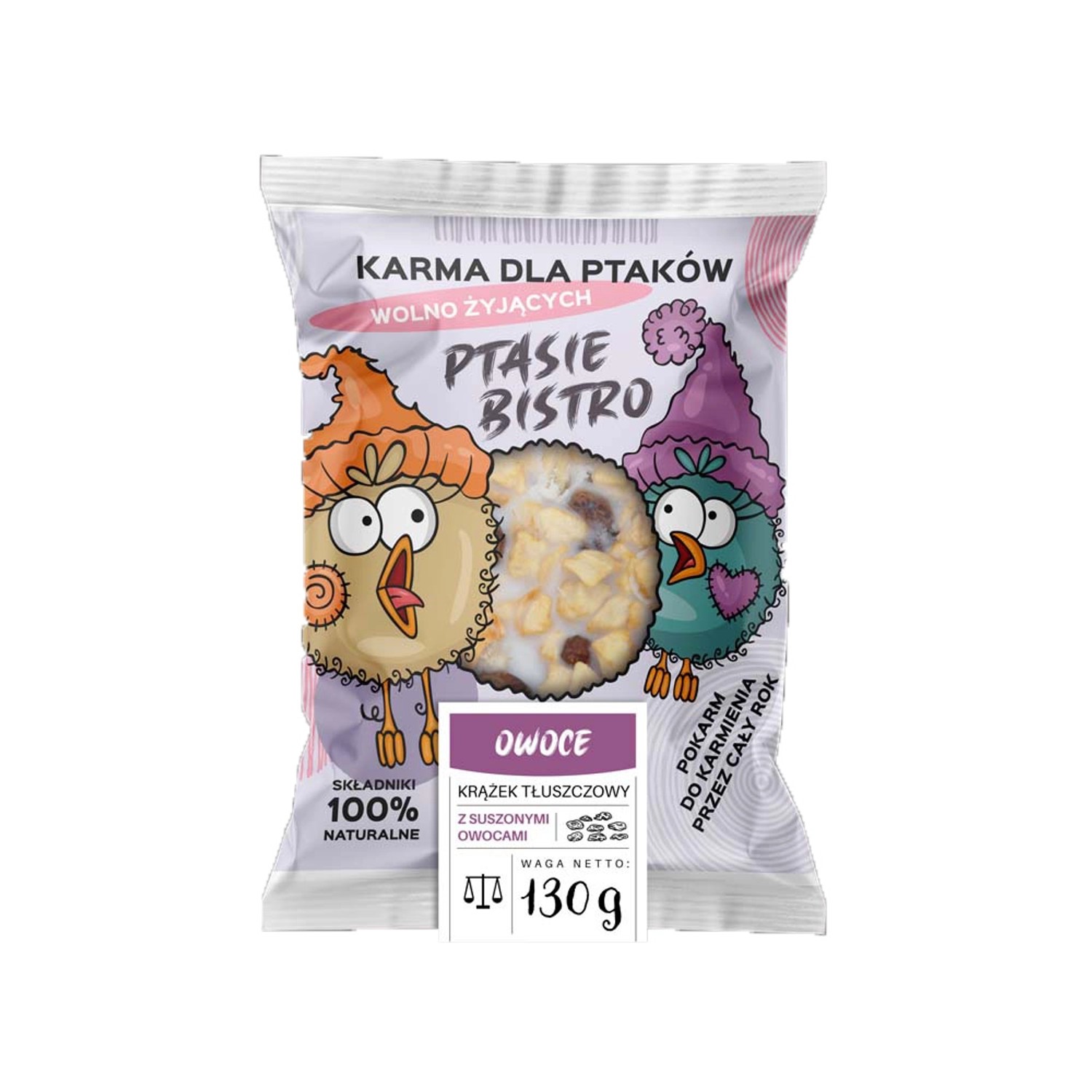 Krążek tłuszczowy z owocami