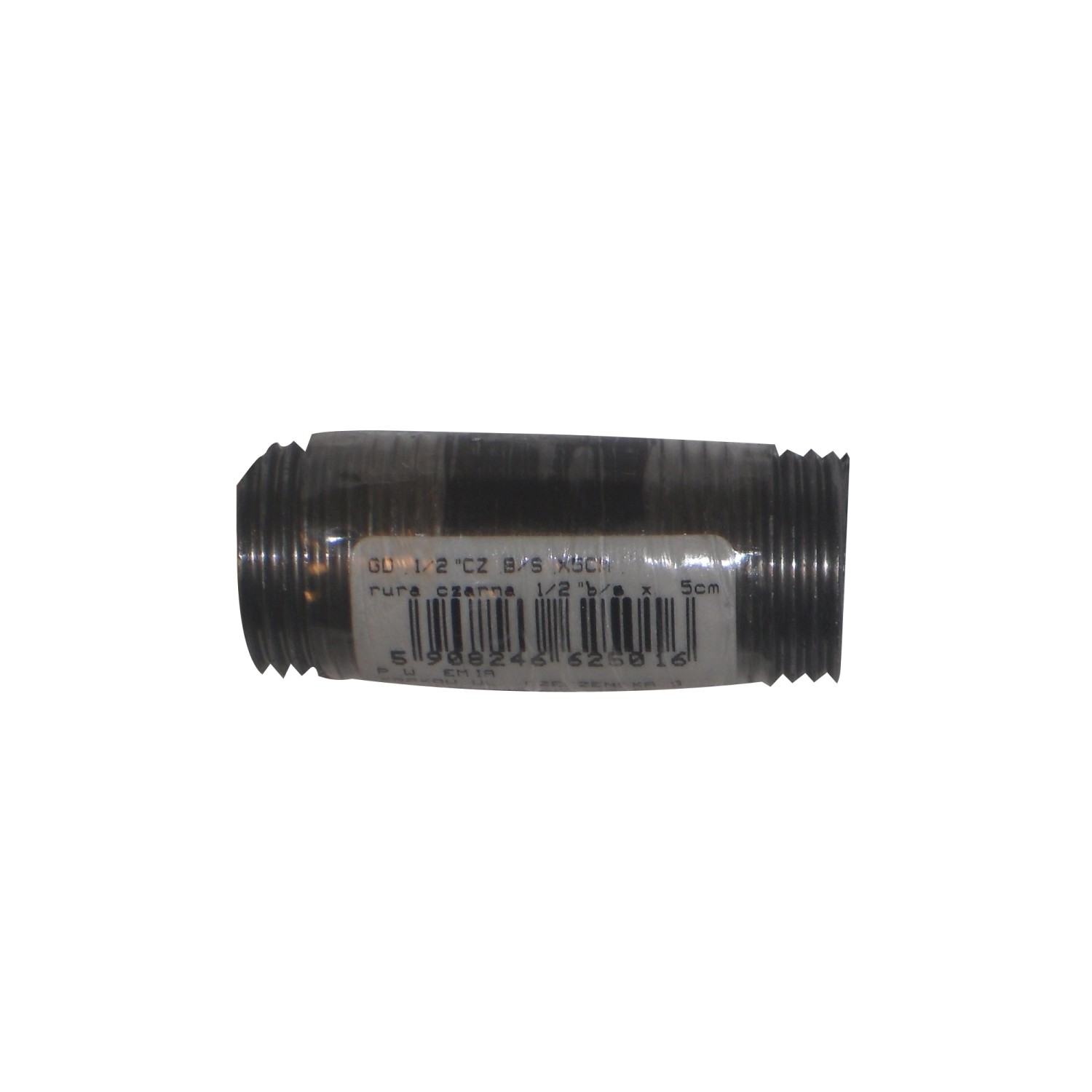 Emia Rura bez szwu czarna 1/2" 5 cm