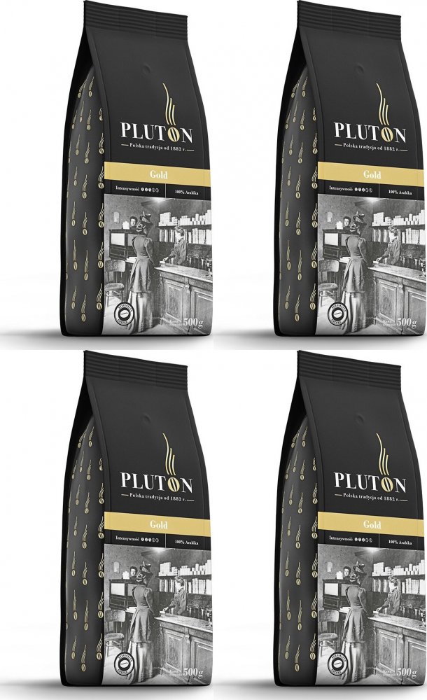 4x Kawa ziarnista Pluton Gold, 500g