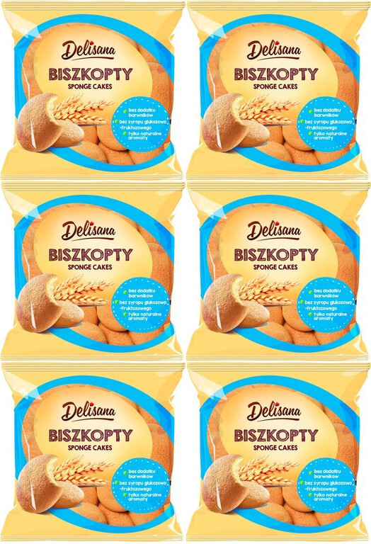 6x Biszkopty Delicpol Delisana, 120g