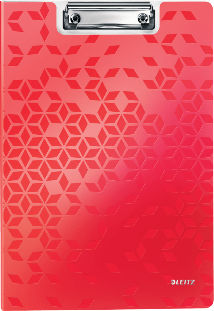 Clipboard Leitz Wow, z okładką, A4, czerwony