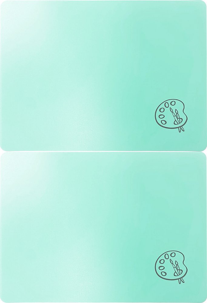 2x Podkładka do prac plastycznych Biurfol, A4, 280x380mm, pastelowy zielony