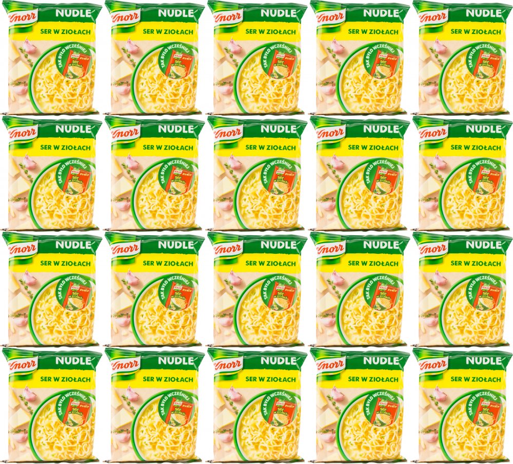 20x Zupa Knorr nudle, ser w ziołach, 61g