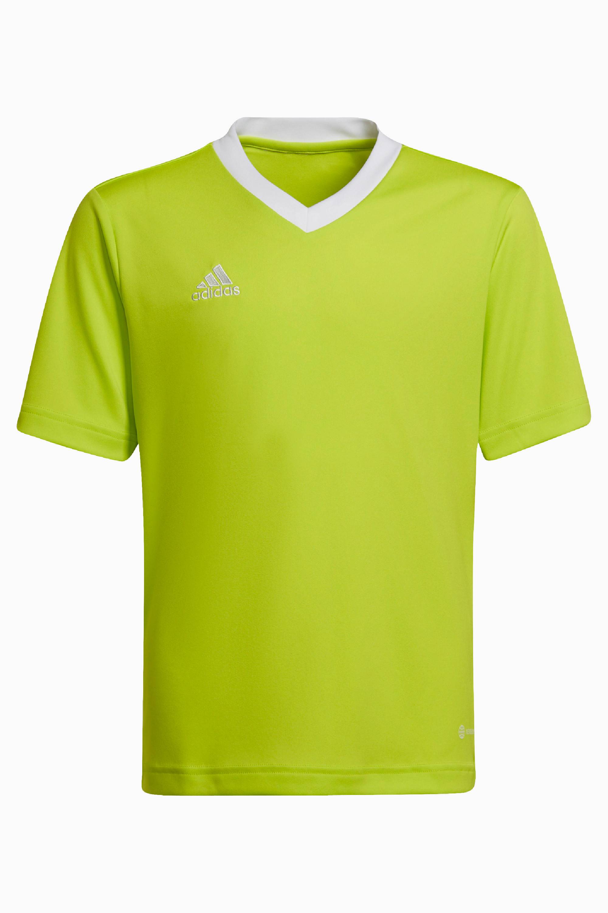 Koszulka adidas Entrada 22 Junior - Limonkowy