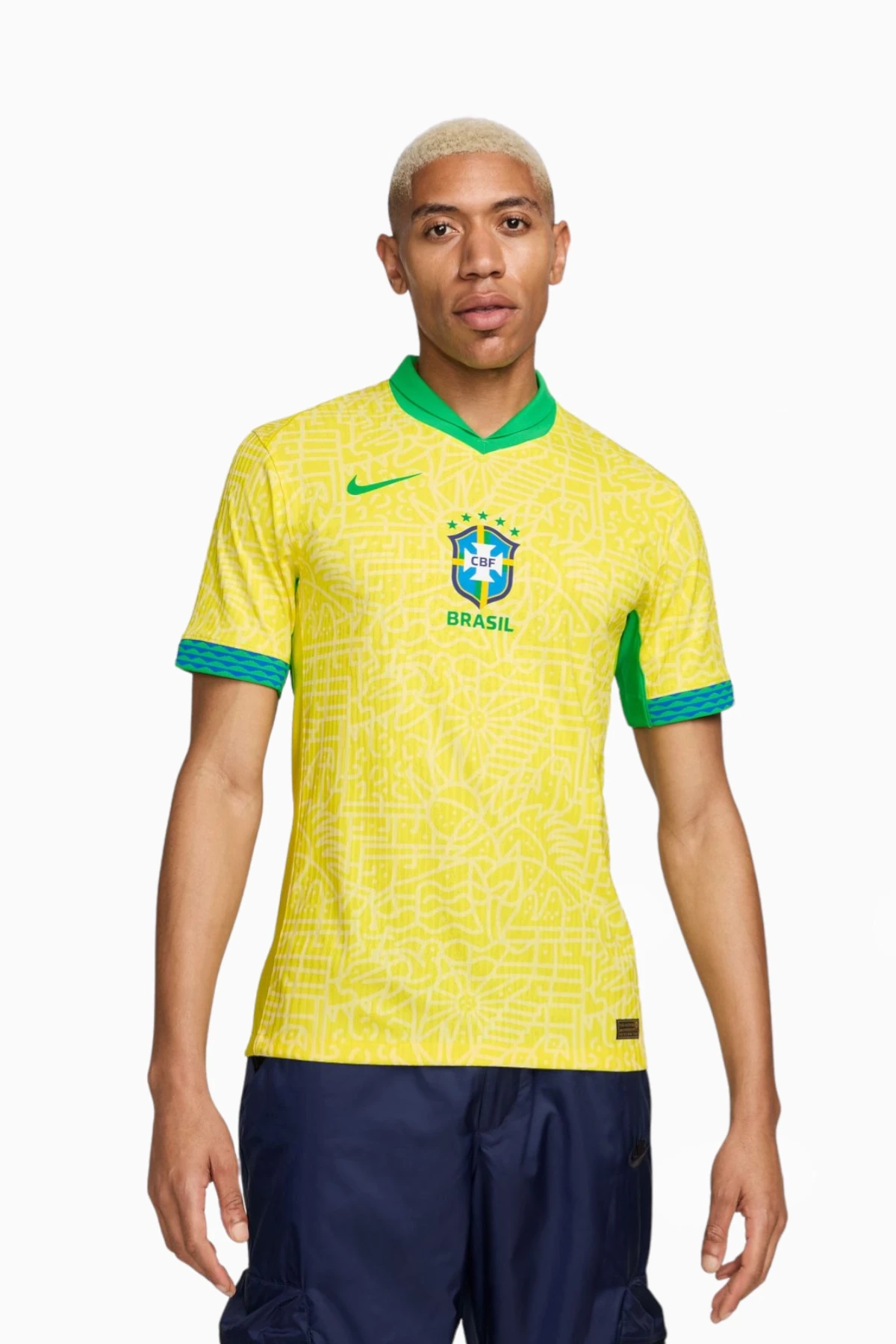 Koszulka Reprezentacji Brazylii Nike 2024 Domowa Match - Żółty