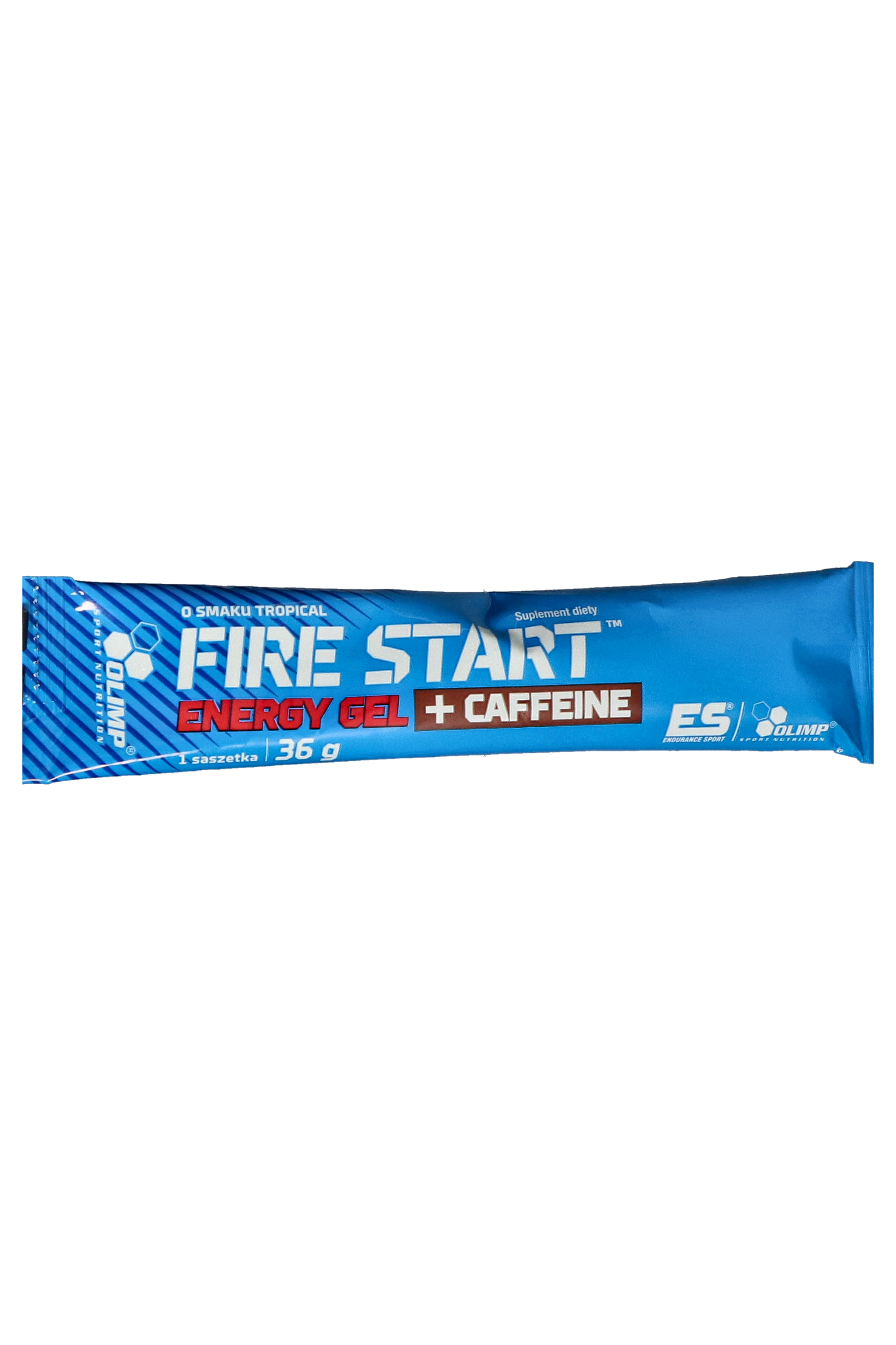 Żel energetyczny Olimp Fire Start + Coffeine 36g (tropical)