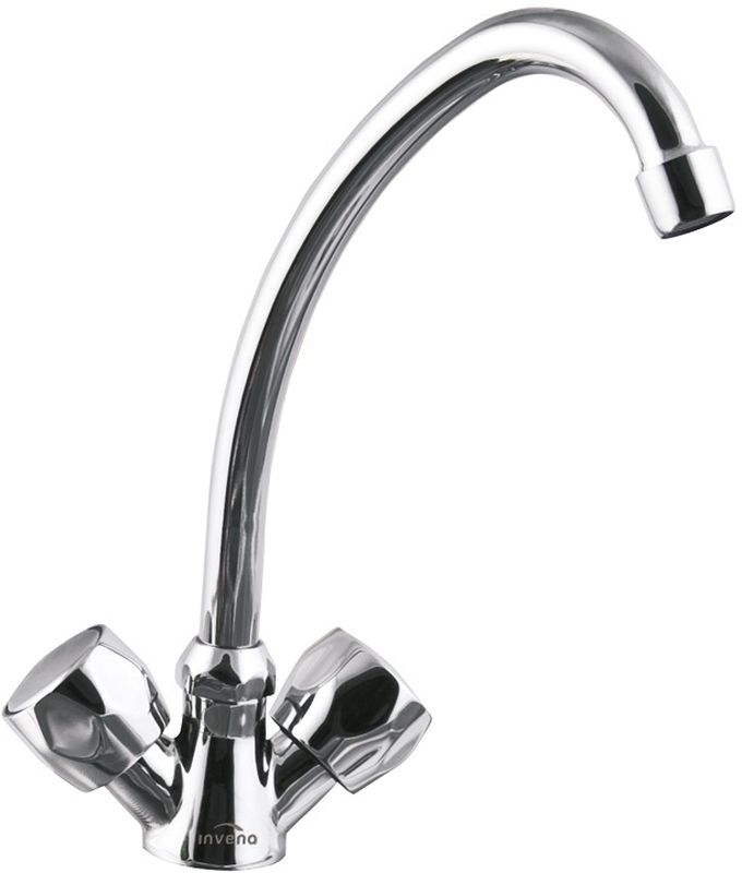 Invena Modena bateria umywalkowa stojąca chrom BU-11-F0S