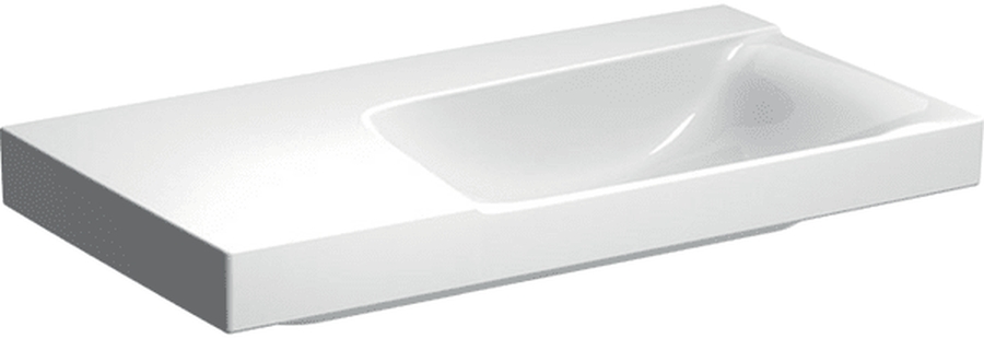 Geberit Xeno2 umywalka 90x48 cm ścienna prostokątna lewa biała 500.536.01.1