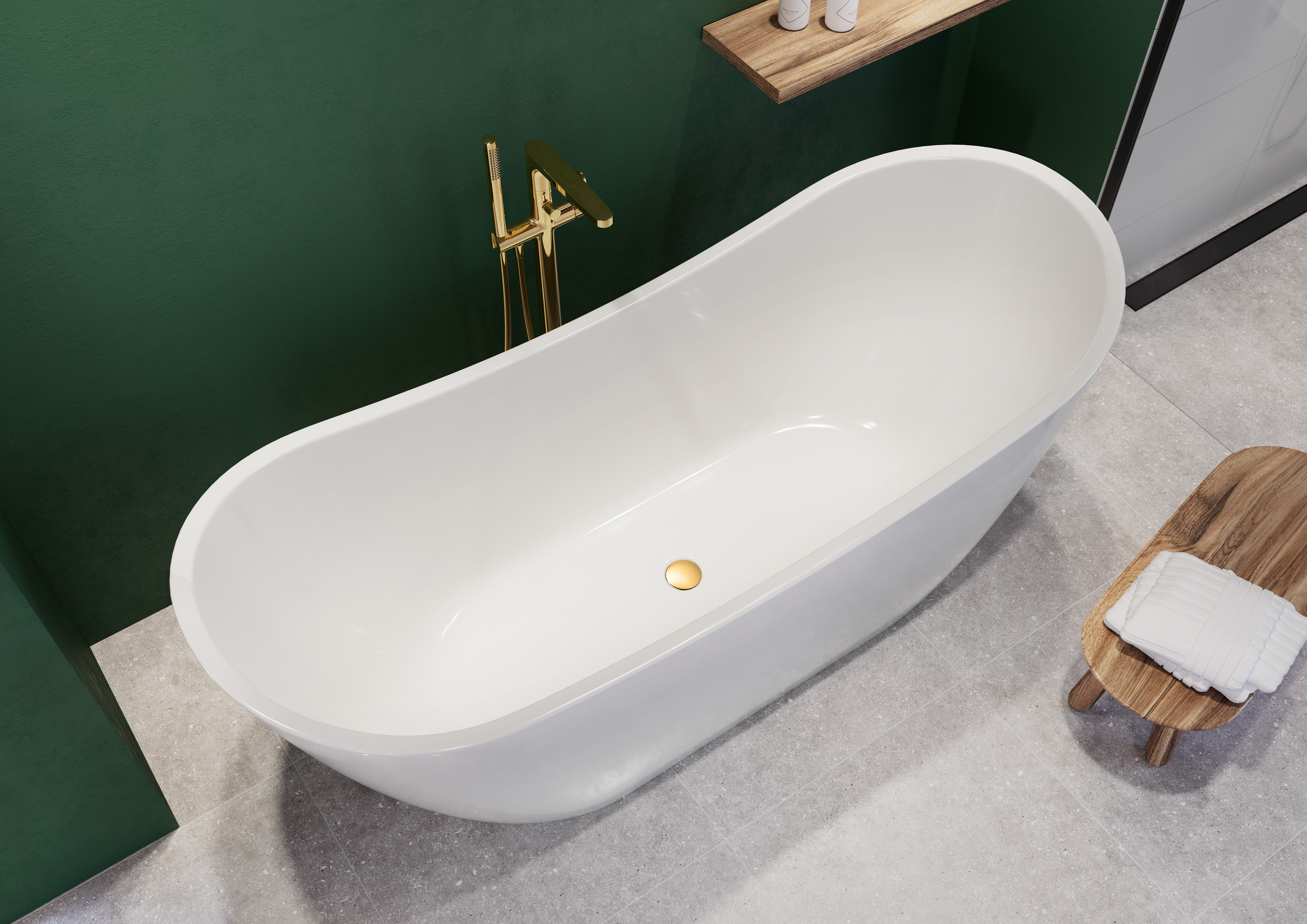 Cersanit Zen Double wanna wolnostojąca 182x71 cm owalna biała S301-331 - Wysyłka w 24h