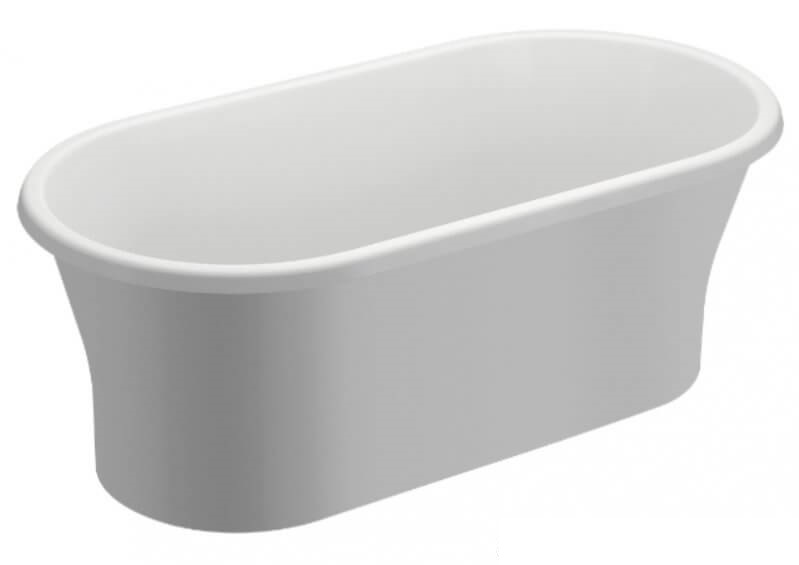 Polimat Amona New wanna wolnostojąca 150x75 cm akrylowa biała 00055