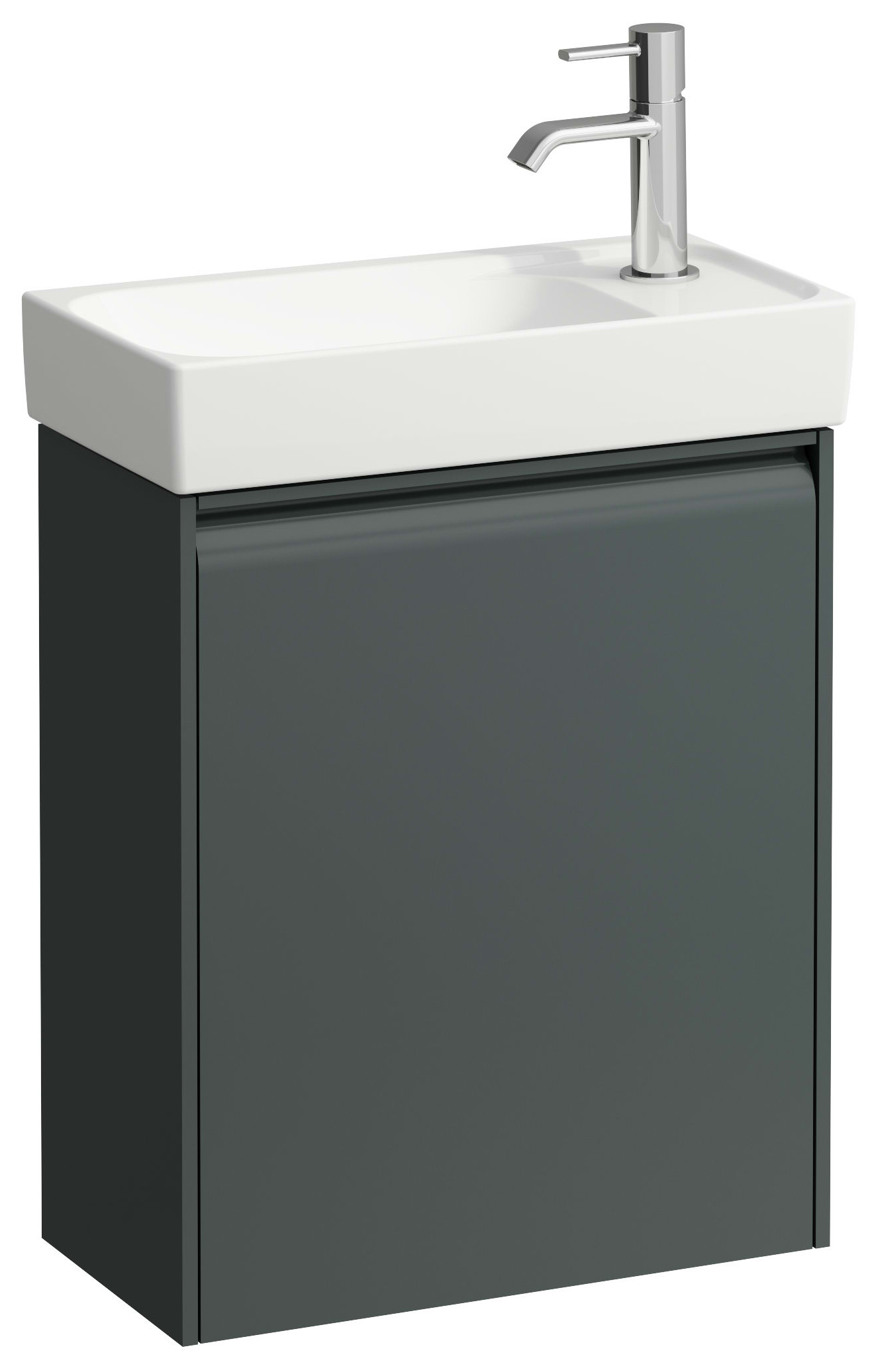 Laufen Meda szafka 43,7x22,2x51,5 cm podumywalkowa wisząca Traffic Grey H4215520112661