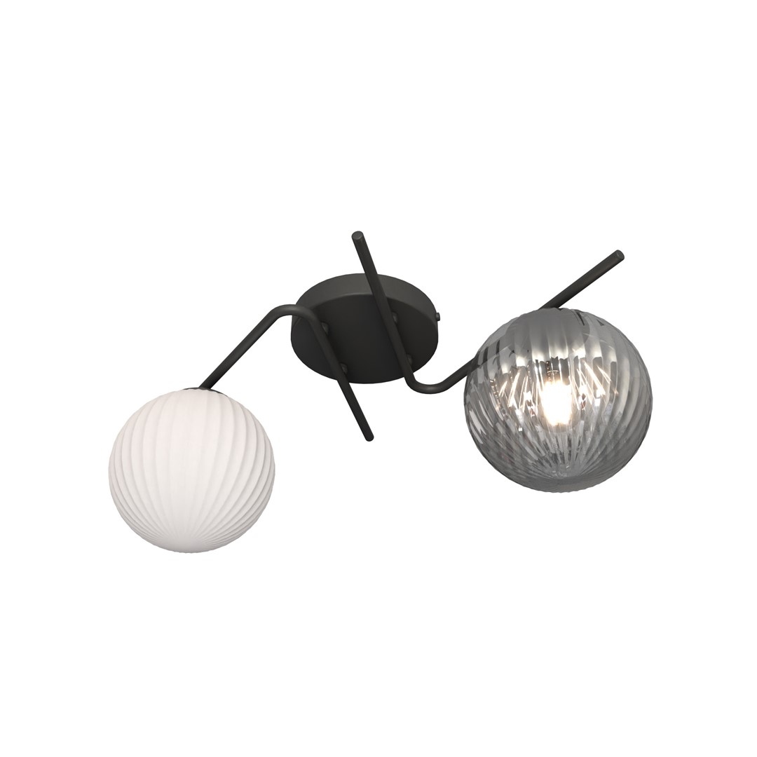Emibig Vespa lampa podsufitowa 2x10 W biała-czarna-grafitowa 1397/2