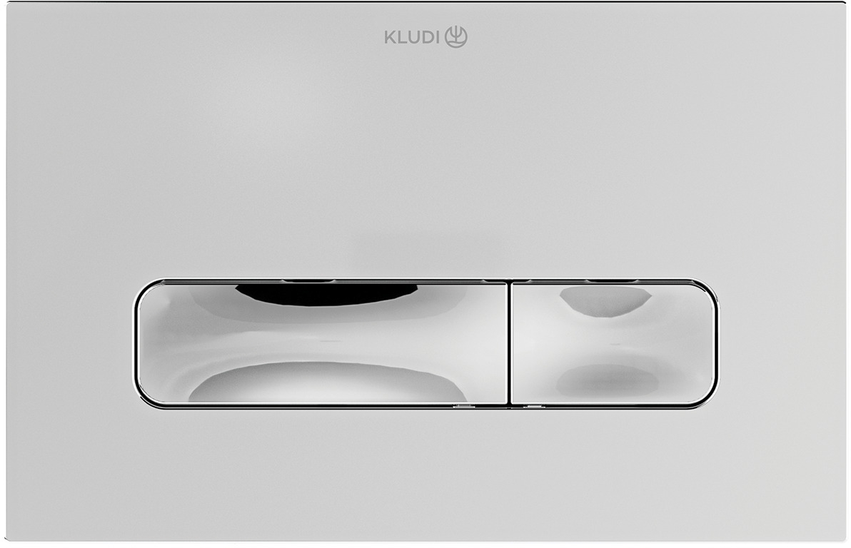 Kludi Unifix przycisk spłukujący do WC chrom błyszczący-chrom mat 30PP0105 - Wysyłka w 24h
