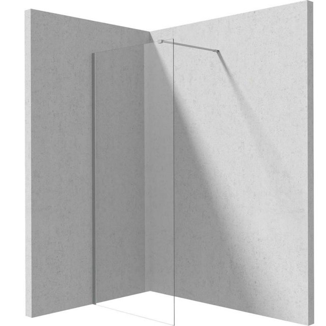 DEANTE Ścianka prysznicowa PRIZMA walk-in 70x195 stal szczotkowana KT
