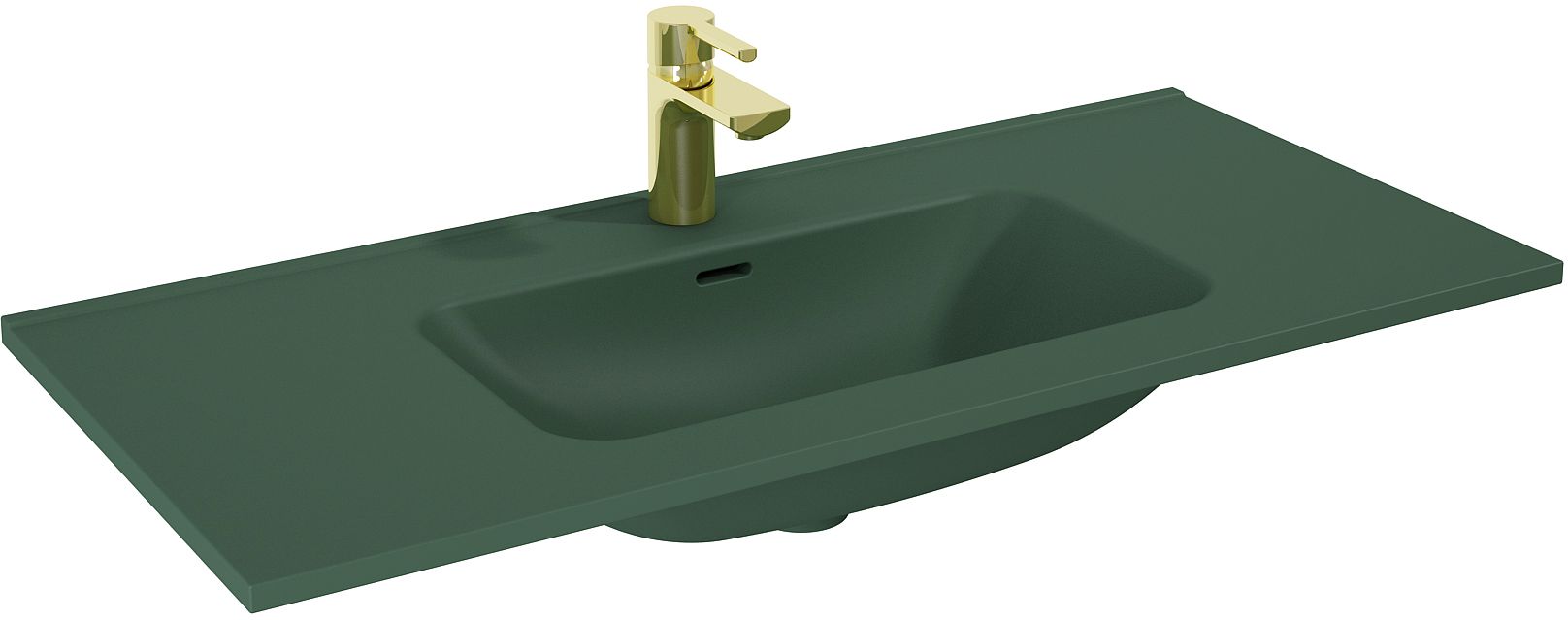 Darmowa Dostawa - Umywalka 100.8x46 cm prostokątna meblowa zielona Elita Skappa RE041003067010