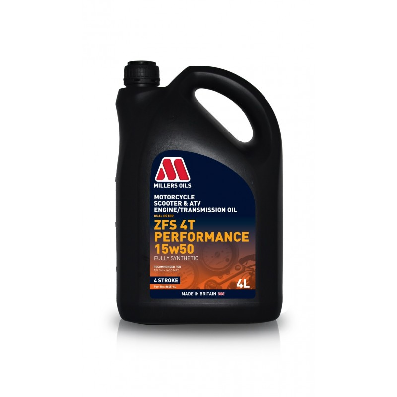 MILLERS OILS ZFS 4T PERFORMANCE 15W50 4L - Petrostar