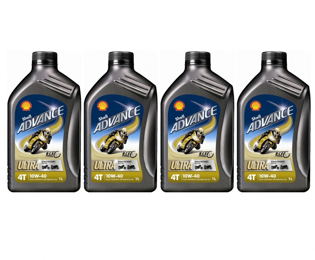 SHELL ADVANCE ULTRA 10W40 4T 4L 4X1L - Petrostar
