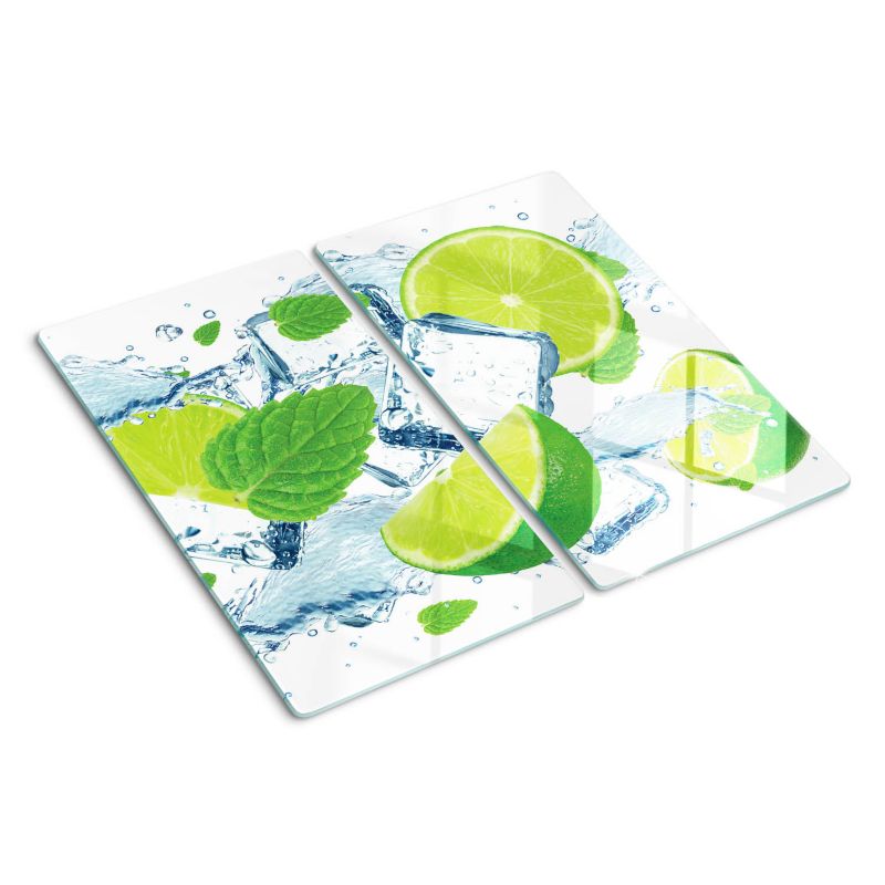 Deska szklana Tulup 2x30x52 cm Limonki Mięta 1 szt.