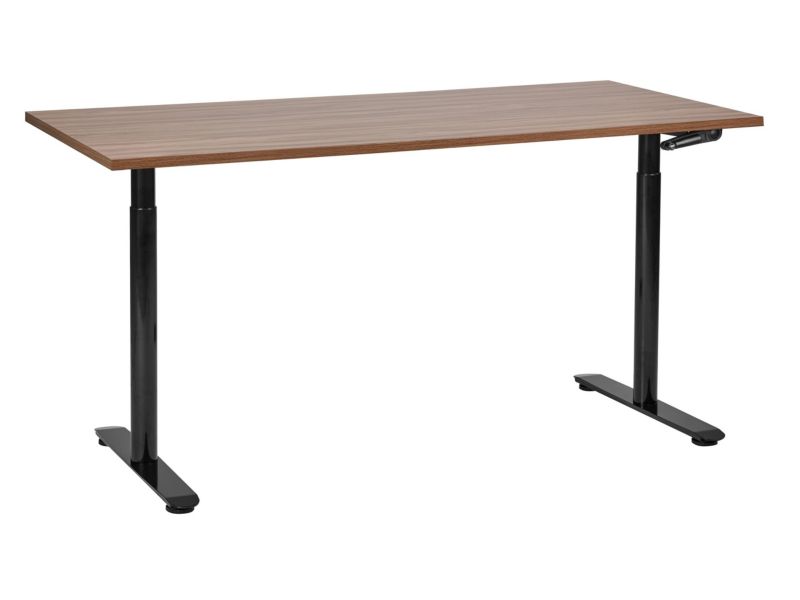 Biurko regulowane Manualny Ciemne drewno Destinas 160 x 72 cm 1 szt.