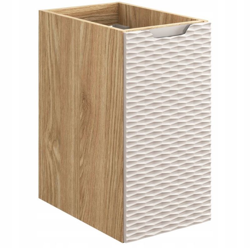 Szafka łazienkowa Furnidea 30cm słupek wiszący beżowy dąb Ocean 1 drzwi 1 szt.