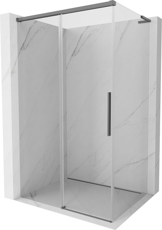 Kabina prysznicowa rozsuwana Mexen Rox L gun metal 120x80 cm 1 szt.