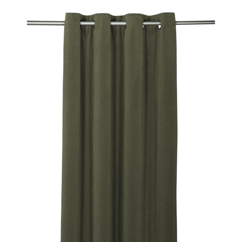 Zasłona GoodHome Valgreta 140 x 260 cm oliwkowa