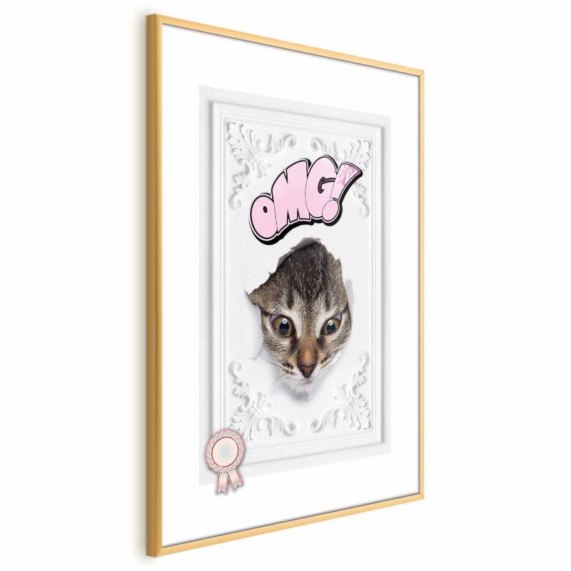 Plakat Artgeist OMG 40x60 cm z ramą złotą 1 szt