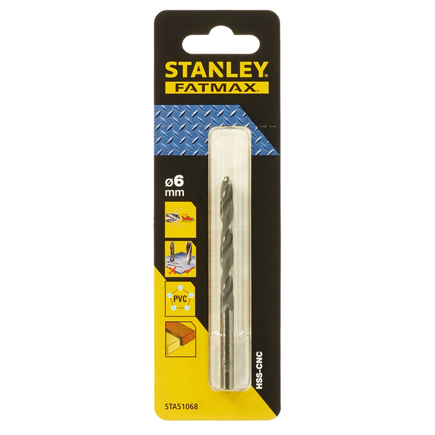 Stanley FatMax Wiertło do metalu HSS-CNC 6 mm