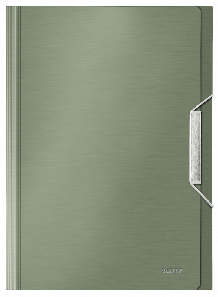 Teczka z przegródkami Leitz Style, A4, 6 przegródek, grzbiet 38mm, pistacjowa zieleń