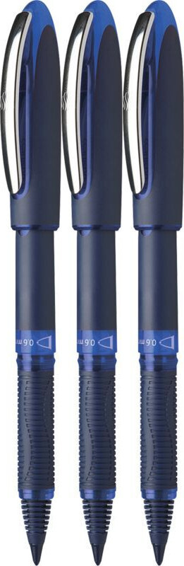 3x Pióro kulkowe Schneider One Business, 0.6 mm, niebieski
