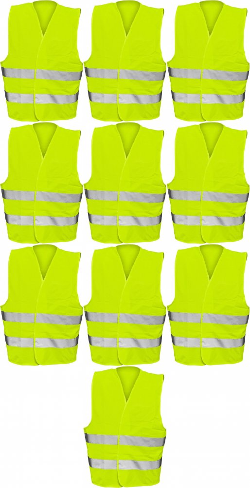 10x Kamizelka odblaskowa flash Fridrich&Fridrich, żółty