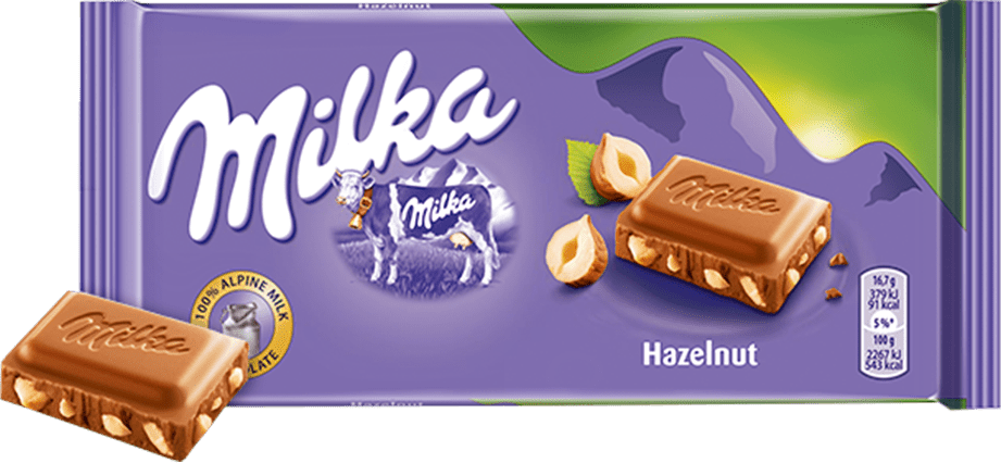 Czekolada Milka, orzechowa, 90g