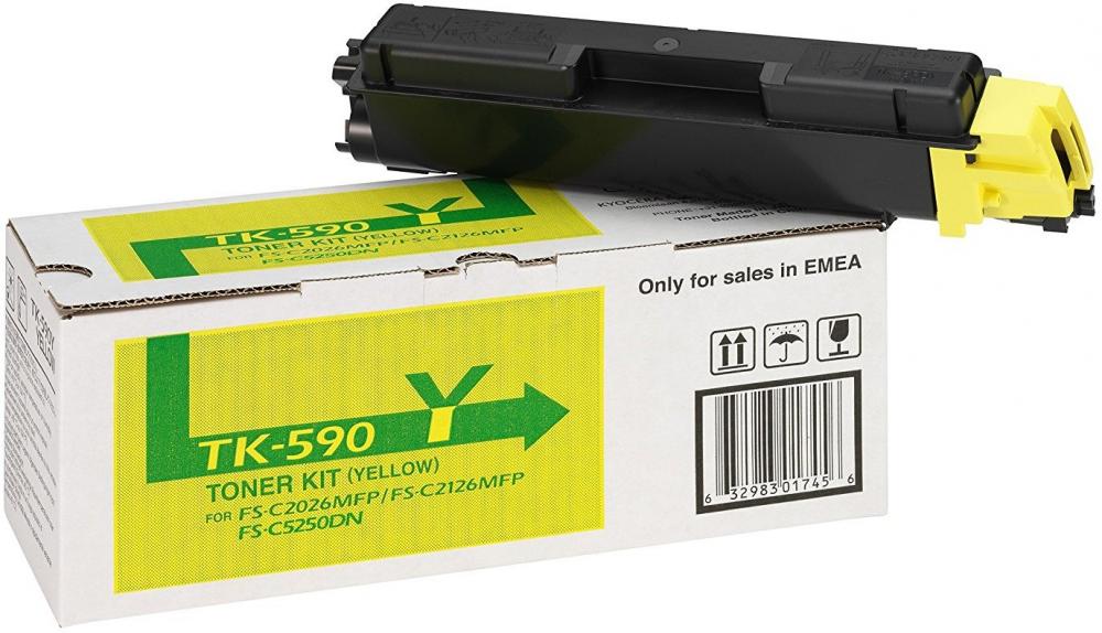 Toner Kyocera TK590Y (1T02KVANL0), 5000 stron, yellow (żółty)