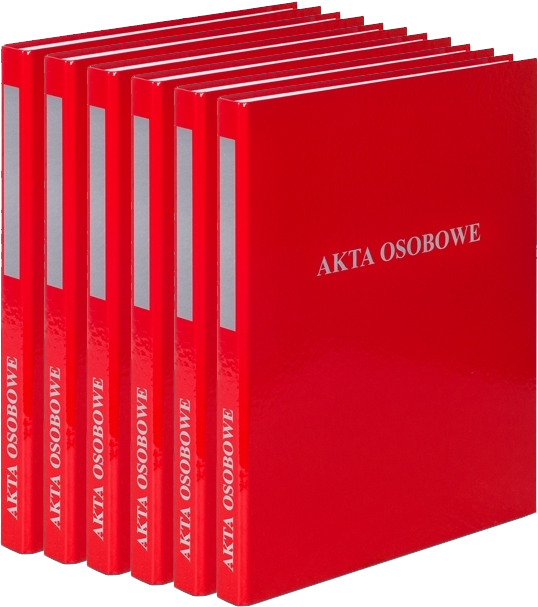 6x Segregator ringowy VauPe do akt osobowych, A4, 20mm, 2 ringi, bordowy