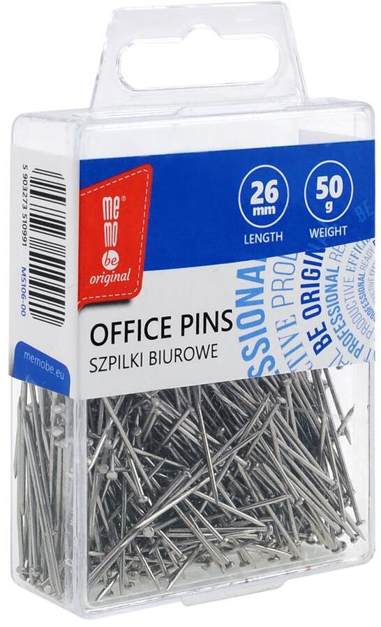 Szpilki MemoBe, 26mm, 50g, srebrny
