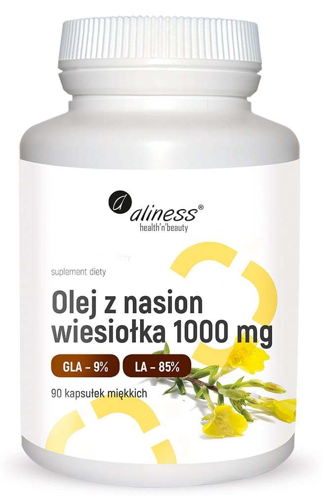 Olej z nasion wiesiołka 9% 1000 mg 90kaps. Aliness
