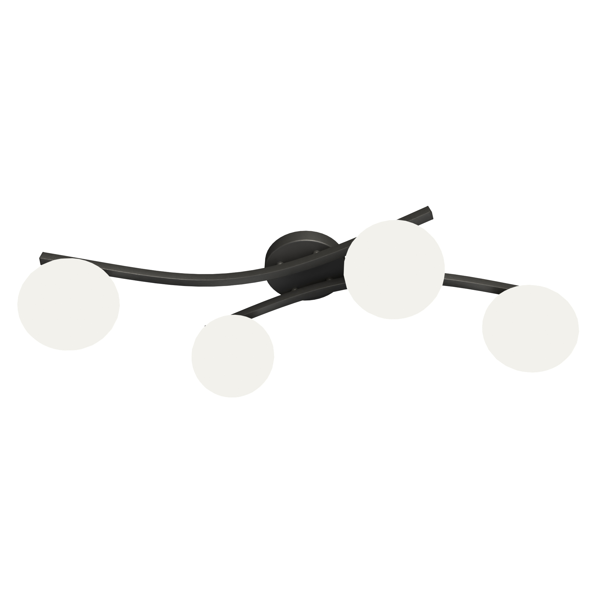 Emibig Opus lampa podsufitowa 4x10 W biała-czarna 1390/4