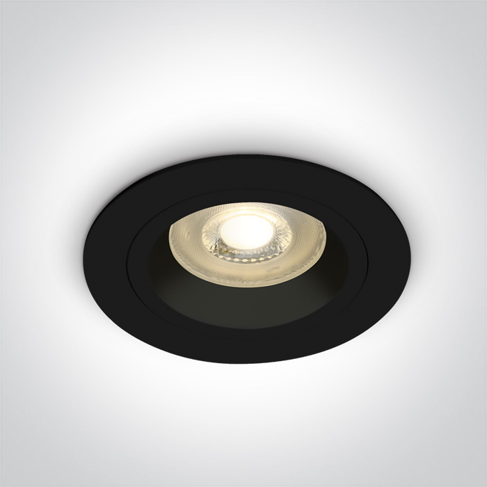 One Light Jalia lampa do zabudowy 1x50W czarna 10105ALG/B - Wysyłka w 24h