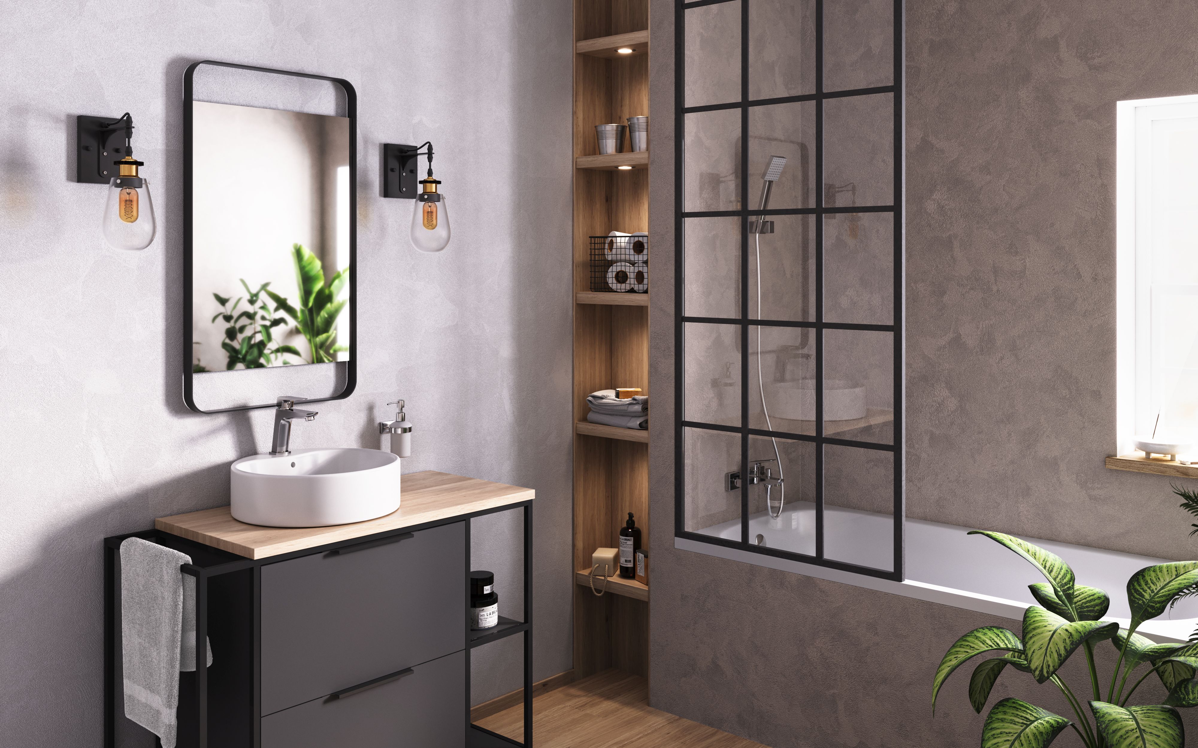 Ferro Vitto VerdeLine bateria wannowo-prysznicowa ścienna chrom BVI1VL - Wysyłka w 24h