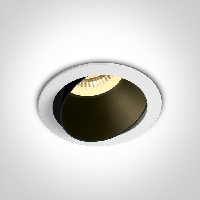 One Light Vitali lampa do zabudowy 1x10W biały/czarny 11105M/W/B - Wysyłka w 24h