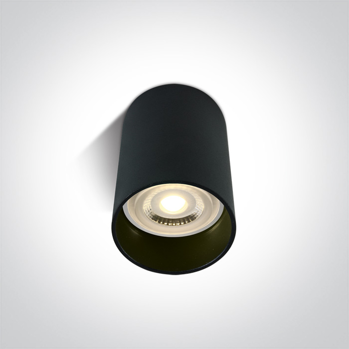 One Light Likowrisi lampa podsufitowa 1x10 W czarna 12105E/B