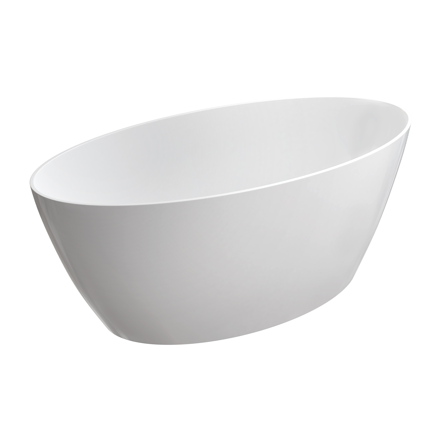 Omnires M+ Siena wanna wolnostojąca 161x81 cm biały połysk SIENAWWBP - Wysyłka w 24h