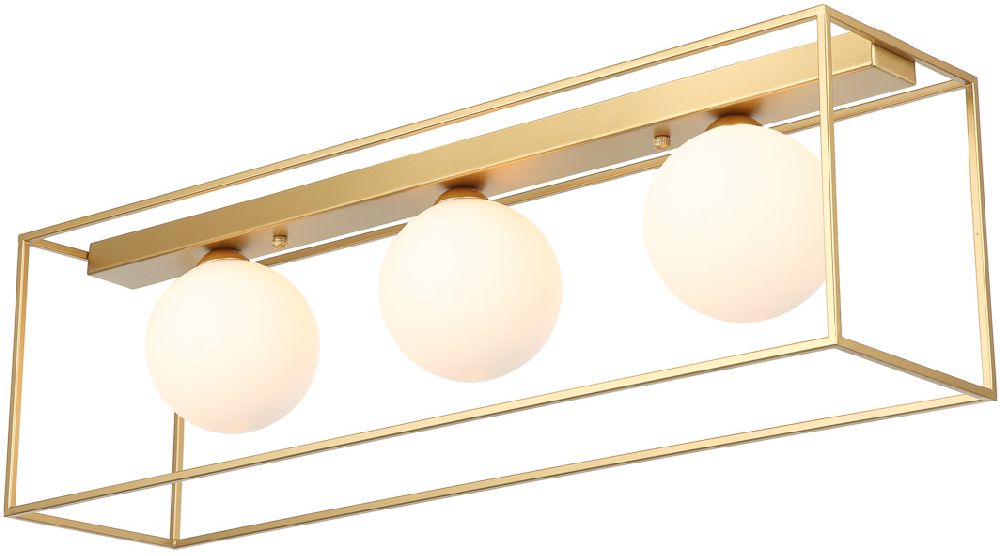 Italux Mediamo lampa podsufitowa 3x25 W złota MXM-4582/3 GD